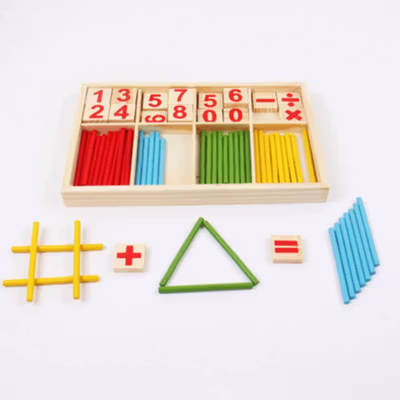 Mainan Edukasi Anak Puzzle 3D Intelligence Stick Math - No Color — gambar 4