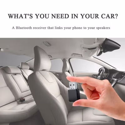 BUNDWIN Adapter Audio Receiver USB Bluetooth 5.1 - KN318 - Black — gambar 4