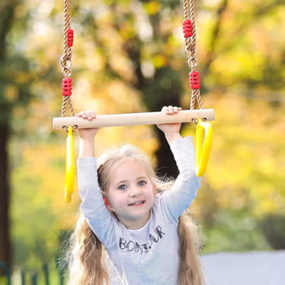 COOLPLAY Mainan Pull Up Anak Children Rope Swing Outdoor Playground - WS-2108 - Blue — gambar 4