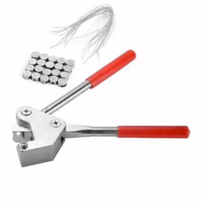Chearw Set Tang Segel Sealing Plier with Lead Sealing and Wire - CW01 - Red — gambar 4