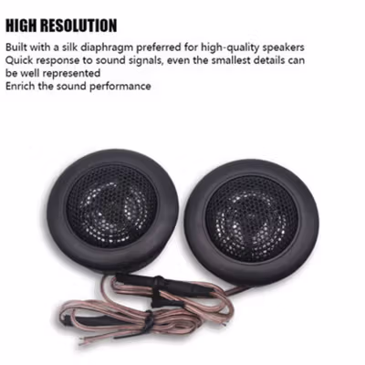 Agile Speaker Mini Dome Tweeter Loudspeaker Mobil HiFi 800W 2 PCS - TS-T120 - Black — gambar 4
