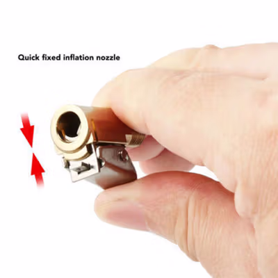 Deemount Adapter Hose Konektor Selang Pompa Angin Ban Ordinary - DK02 - Golden — gambar 4