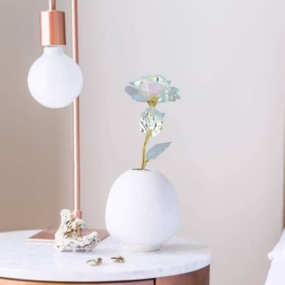 ACEVIVI Bunga Mawar Dekorasi Gold Foil Flower Galaxy Rose - AC0113 - Pink — gambar 4