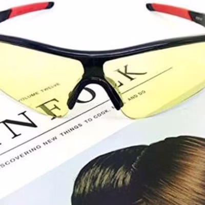 OULAIOU Kacamata Sepeda Lensa Mercury - OL-009 - Black/Yellow — gambar 4