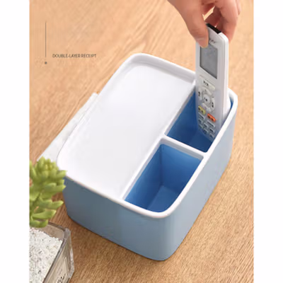 Ecoco Storage Box Kotak Penyimpanan Office Desk Case Organizer - E1602 - Gray — gambar 4