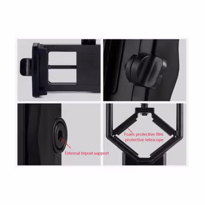 TaffSTUDIO Smartphone Holder Teropong Binocular Monocular - CM4 - Black — gambar 4