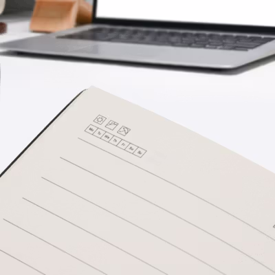 Toddi Notebook Jurnal A6 Mini 160 Halaman Cover PU Leather Premium - CW-32 - Gray — gambar 4