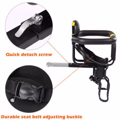 TaffSPORT Boncengan Depan Anak Sepeda Child Safety Front Seat - Z1 - Black — gambar 4