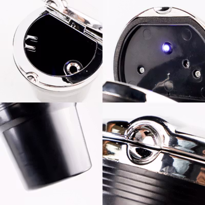 ASHIRAY Tray Asbak Mobil dengan Lampu LED - JC331 - Black — gambar 4