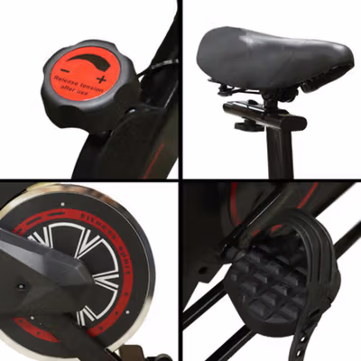 L-Felton Sepeda Statis Spinning Bicycle Exercise Indoor Gym Bike - LF110 - Black — gambar 4