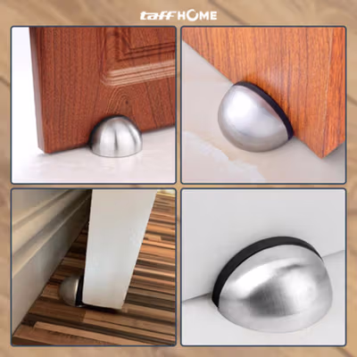 TaffHOME Penahan Pintu Anti-Collision Magnetic Door Stopper - DS-09 - Silver — gambar 4