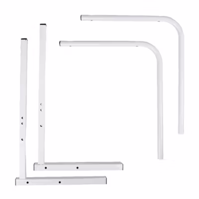 TaffHOME Meja Rak Laptop Adjustable Portable Desk with 1 Rack - ND03 - Brown/White — gambar 4