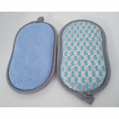BEAR FAMILY Spons Cuci Dua Sisi Cleaning Magic Sponge - BE10 - Mix Color — gambar 4