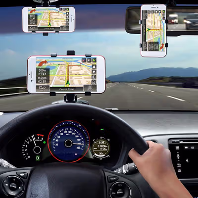 DIDIHOU Car Holder Smartphone Mobil Dashboard Bracket - YB20-3 - Black — gambar 4