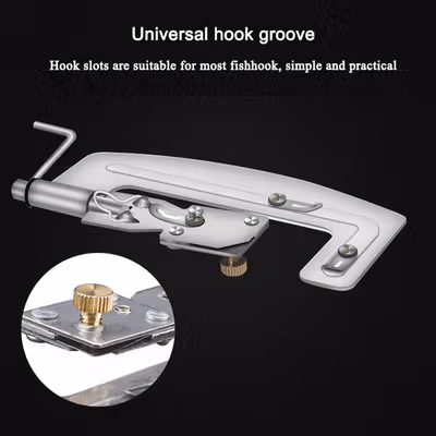 KMoving Pengait Senar Pancing Kail Otomatis Fast Hook Tying Knots - MRH11 - Silver — gambar 4
