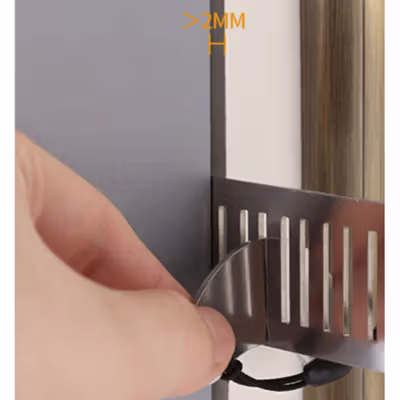 TaffHOME Kunci Pintu Portable Anti Lockpick Door Lock - HZP16 - Silver — gambar 4