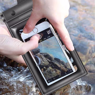 FlyOcean Casing Anti Air Smartphone Waterproof Case Underwater Bag - FL177 - Black — gambar 4
