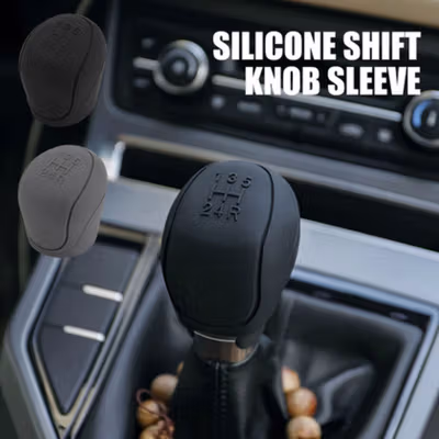 DAYLYRIC Cover Knob Persneling Gigi Mobil Car Shift Gear Silicone - V72 - Black — gambar 4