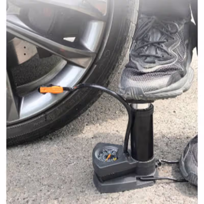 TaffSPORT Pompa Angin Sepeda Portable Pump 160 PSI with Gauge - PM55 - Black — gambar 4