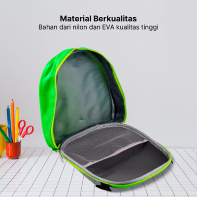 Toddi Tas Ransel Sekolah Anak Backpack Model Bus Tayo - KC03 - Green — gambar 4
