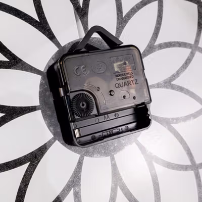 VOSARREA Jam Dinding Quartz Creative Design Ring 30CM - E161 - Black — gambar 4