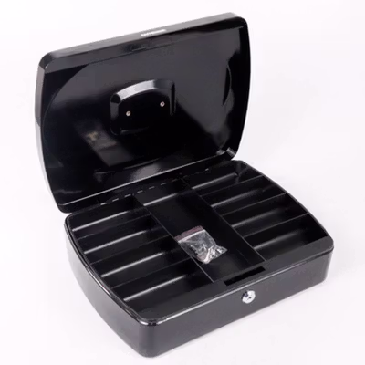 TaffGUARD Kotak Brankas Uang Perhiasan Cash Safebox Key Lock 33x24x9cm - JJZS66 - Black — gambar 4