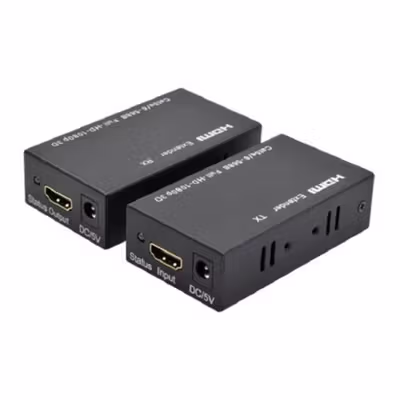Amkle HDMI Over Ethernet Extender Cat5/6 1080P 60M - AM40 - Black — gambar 4