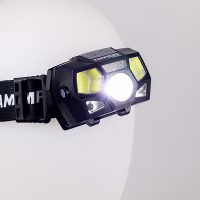 TaffLED Senter Kepala Headlamp LED Motion Sensor IPX4 10000 Lumens - HE55 - Black — gambar 4