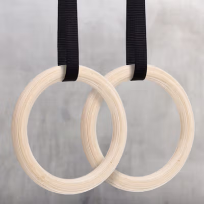 GYMRING Cincin Senam Gymnastics Yoga Ring Fitness 2 PCS - GR125 - Brown — gambar 4