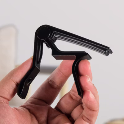 Capo Gitar Ukulele Aluminium Clamp Note Riser - M556 - Black — gambar 4