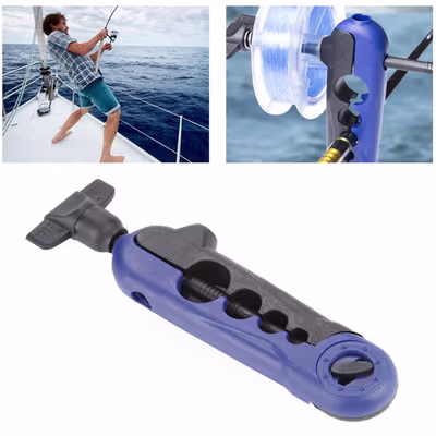 LUREHOLIC Gulungan Senar Pancing Portable Line Winder Spooler - R6 - Black — gambar 4