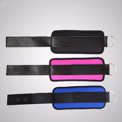 Ankle Strap D-Ring Fitness Gym Adjustable 1 PCS - A-7129 - Black — gambar 4
