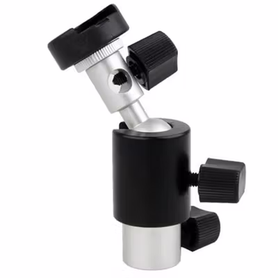 BINYEAE Dudukan Flash Kamera Hot Shoe Ball for Studio Tripod Type D - QM3623 - Black — gambar 4