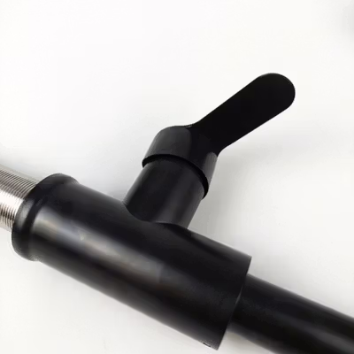 CpSteel Keran Air Bathroom with Pull Out Rinser Sprayer Faucet - CP12 - Black — gambar 4