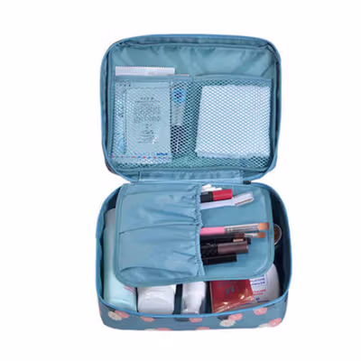 Cassiey Tas Travel Bag in Bag Organizer Kosmetik - XZ-8011 - Black — gambar 4