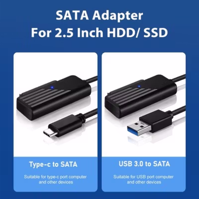 Onelesy Kabel Adaptor Hardisk USB Type C to SATA 2.5 Inch Support 5G - ONUSBC - Black — gambar 4