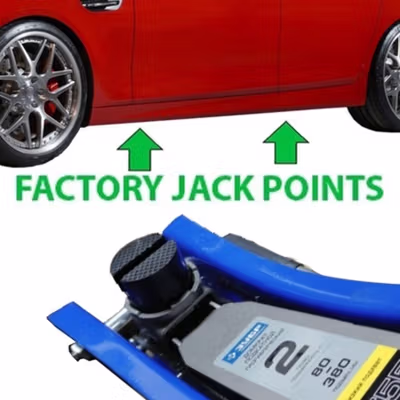 JINYUN Karet Adaptor Dongkrak Mobil Rubber Pad Jacking Tool Pinch - MJA5 - Black — gambar 4