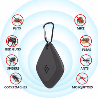 BCause Pembasmi Nyamuk Ultrasonic Portable Mosquito Repeller - 777 - Black — gambar 4