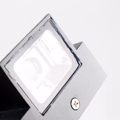 TaffLED Lampu Dinding Hias Outdoor Minimalis Waterproof Warm White 5W - WD079 - Black — gambar 4