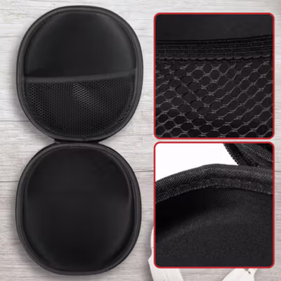 TaffSTUDIO Kotak Penyimpanan Headphone Hard Shell Waterproof Case - PH-HE1 - Black — gambar 4