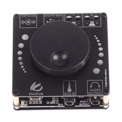 Sinilink Audio Amplifier HiFi Bluetooth 5.0 APD3016D 2x50W - XY-AP15H - Black — gambar 4