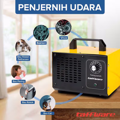 Taffware Alat Penghasil Ozone Ozonizer Generator 220V - HF258 - Yellow — gambar 4