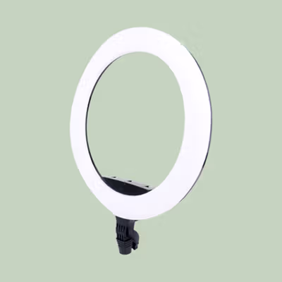 QIAO DA Lampu Ring Light LED 3in1 Color Phone Holder 44.5cm 65W - KY-BK416 - Black — gambar 4