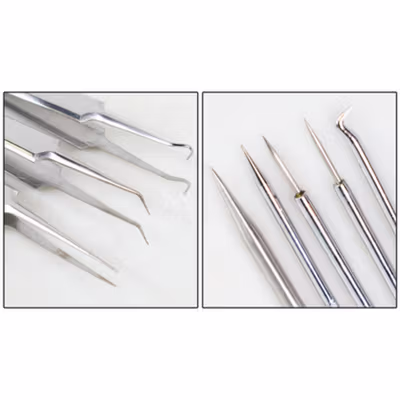Dedomon Alat Perawatan Wajah Skin Acne Pimple Remover Kit 11 PCS - DDM11 - Silver — gambar 4