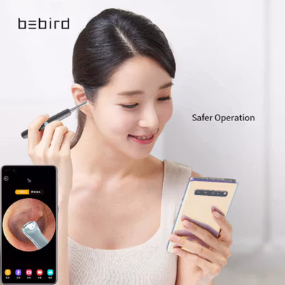 Bebird Kamera Pembersih Telinga Korek Kuping Otoskop Endoscope WiFi - R1 - Black — gambar 4