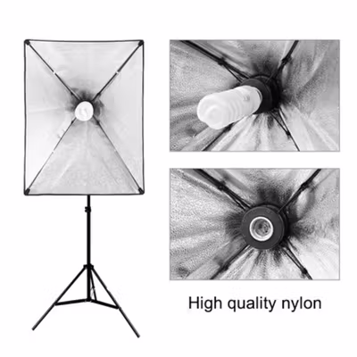 TaffSTUDIO Portrait Foto Studio Lighting Kit Youtube Vlog - LD-TZ07A - Black — gambar 4