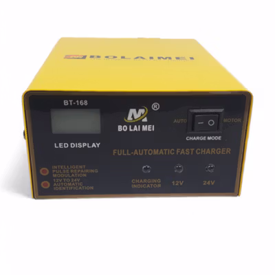 BOLAIMEI Charger Aki Mobil Intelligent Battery Charger 12V/24V 15A - BT-168 - Yellow — gambar 4