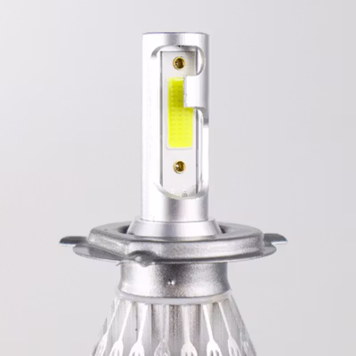 TaffLED Lampu Depan Mobil Headlamp LED COB H4 Cool White 2 PCS - C6 - White — gambar 4
