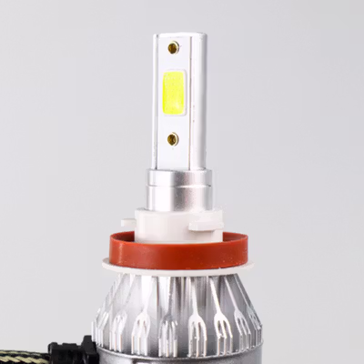 TaffLED Lampu Depan Mobil Headlight LED H11 COB Cool White 2 PCS - C6 - White — gambar 4