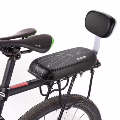 TaffSPORT Boncengan Belakang Sepeda Back Seat Bicycle Child Cushion - LX21 - Black/Black — gambar 4